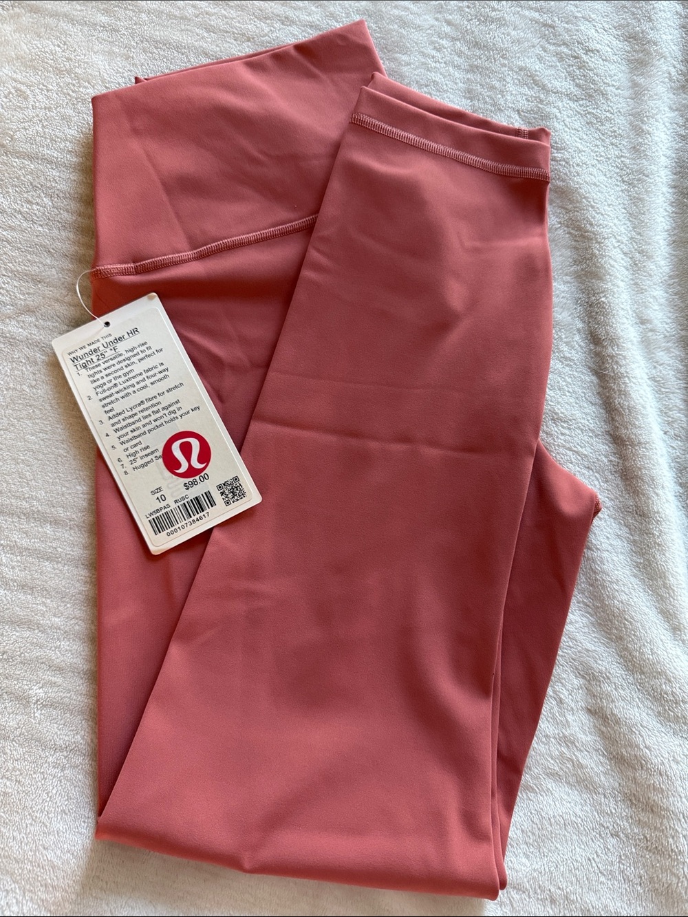 lululemon athletica High-Rise Rose Coral Leggings - Picture 2 of 4